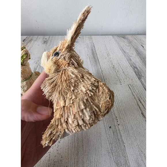 Pier 1 bottle brush rabbit bunny placeholder ornament Easter Bunny decor - Picture 10 of 11